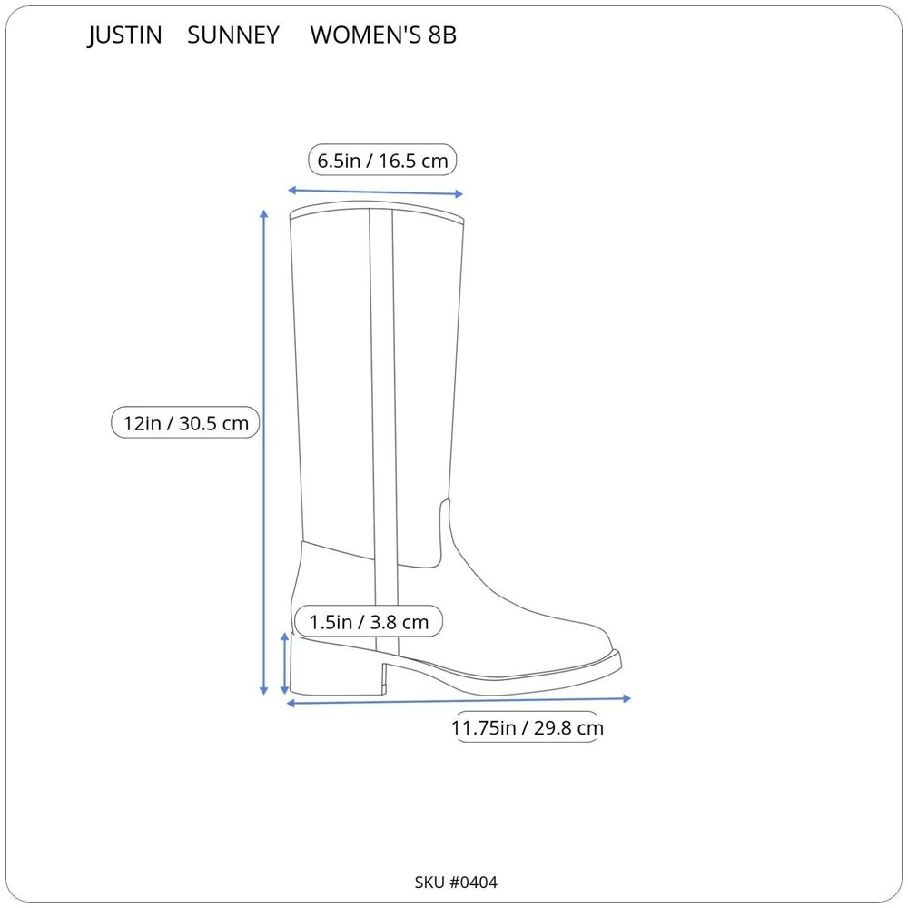 Justin Sunney Western Work Boots Women 8B Brown Good Composite Toe Leather - Picture 4 of 14